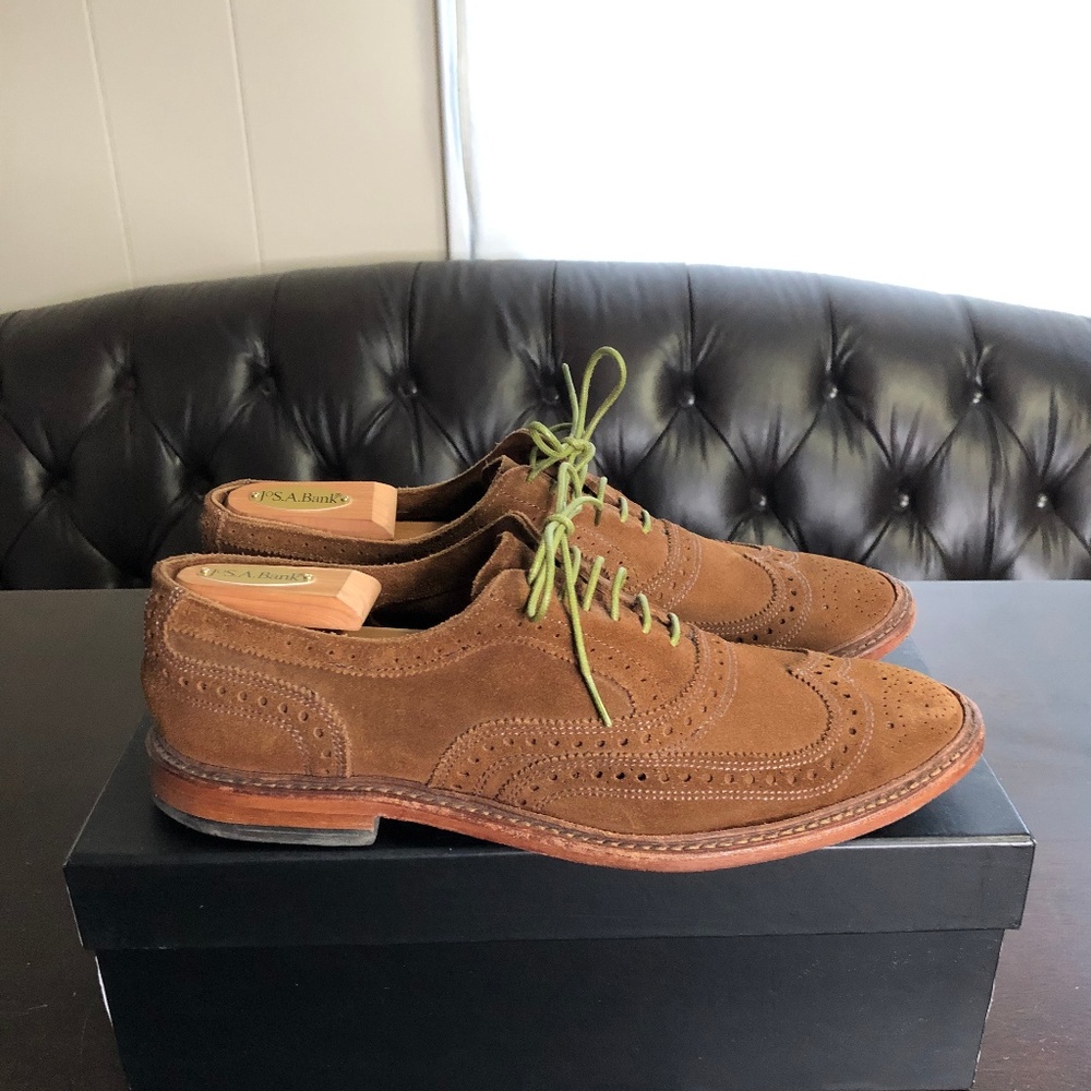 Allen Edmonds Neumonk Wingtip Suede Oxford